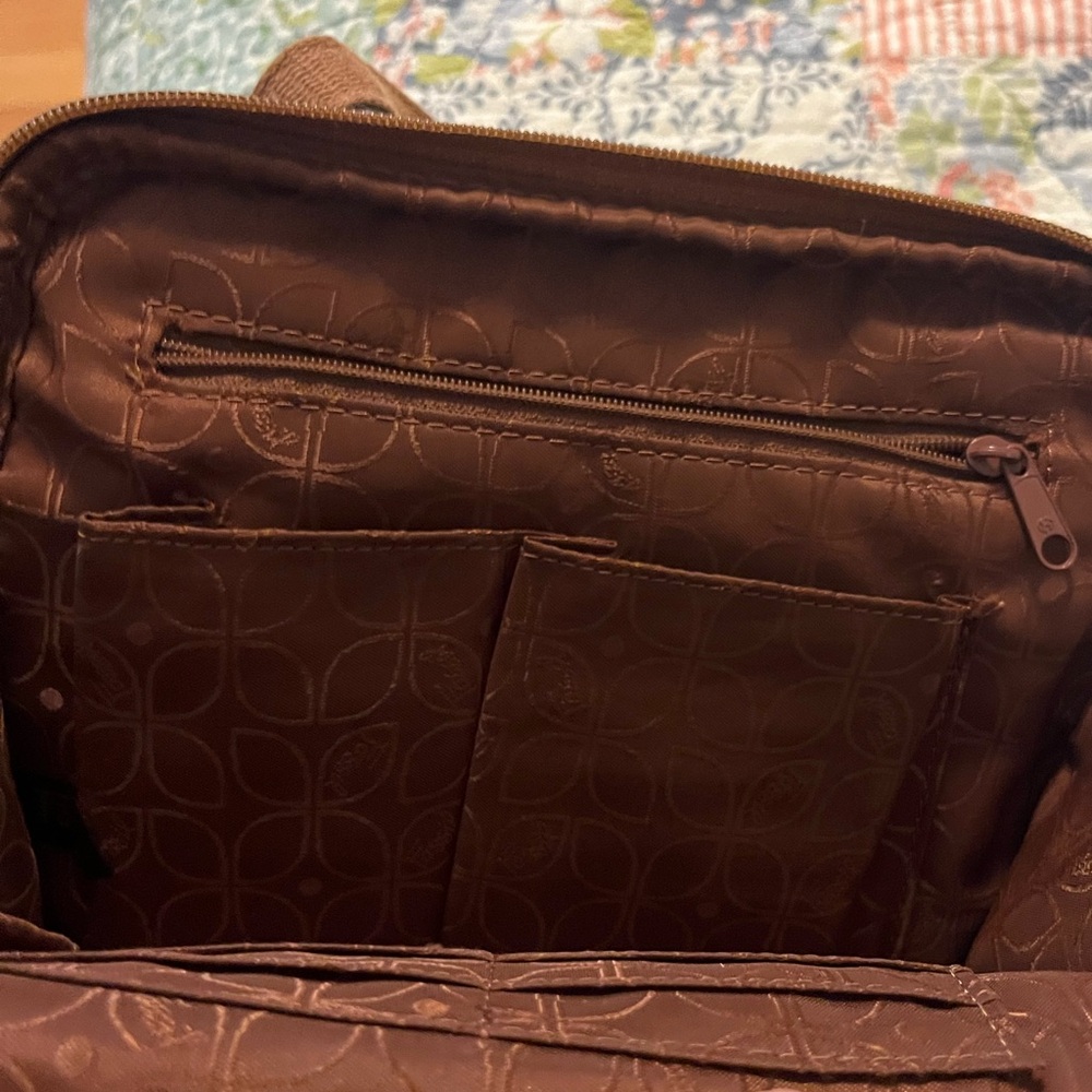 EUC Fossil floral patchwork leather crossbody bag - Picture 7 of 15